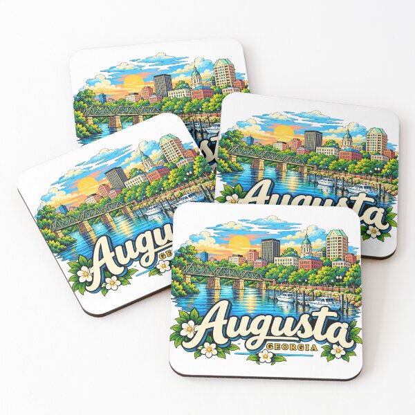 Item preview, Hand Drawn Augusta Georgia Travel Souvenir Landmark Gift designed and sold by MichaeIRellov.