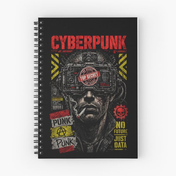 Item preview, Cyberpunk Top Secret No Future Just Data - Dystopian Hacker Retro Art designed and sold by BravenBold.