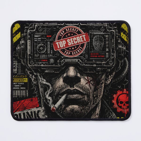 Item preview, Cyberpunk Top Secret No Future Just Data - Dystopian Hacker Retro Art designed and sold by BravenBold.