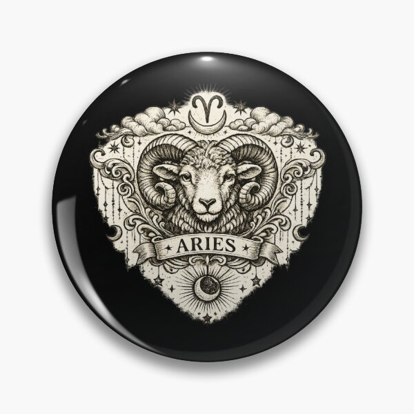 Item preview, Vintage Aries Zodiac Sign Celestial Vintage Retro Line Art Gift designed and sold by Artycom.