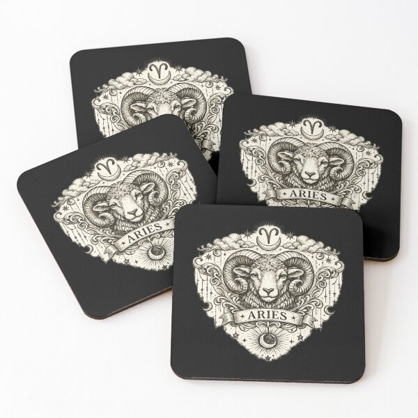 Item preview, Vintage Aries Zodiac Sign Celestial Vintage Retro Line Art Gift designed and sold by Artycom.