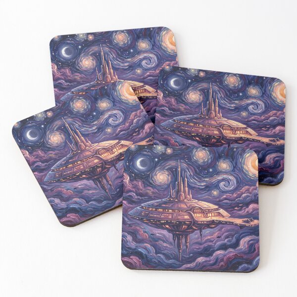 Item preview, Bespin Cloud City Starry Night Landscape designed and sold by Bad-Decisions-Designs.