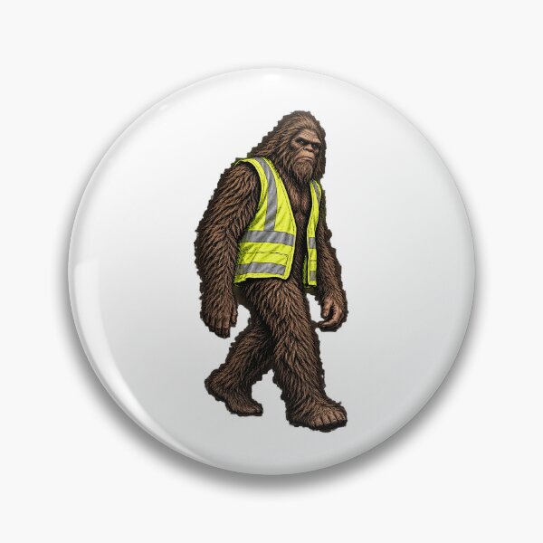 Item preview, Big Foot in Hi Vis Funny Sasquatch at work designed and sold by newnomads-art.
