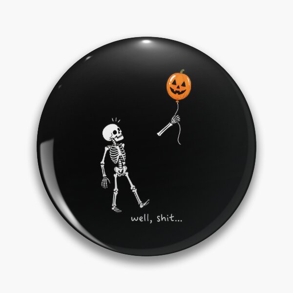 Item preview, Skeleton Lost Pumpkin Balloon Funny Halloween Quote designed and sold by OlyvieArt.
