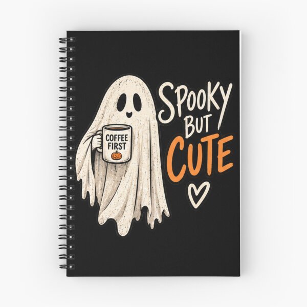 Item preview, Spooky But Cute Halloween Ghost – Coffee First Ghost designed and sold by Behzat Altuner.