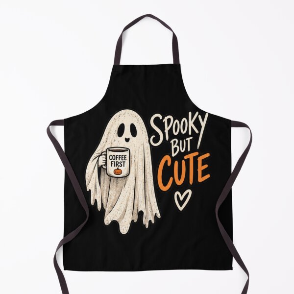 Item preview, Spooky But Cute Halloween Ghost – Coffee First Ghost designed and sold by Behzat Altuner.