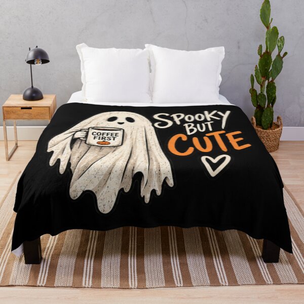 Item preview, Spooky But Cute Halloween Ghost – Coffee First Ghost designed and sold by Behzat Altuner.