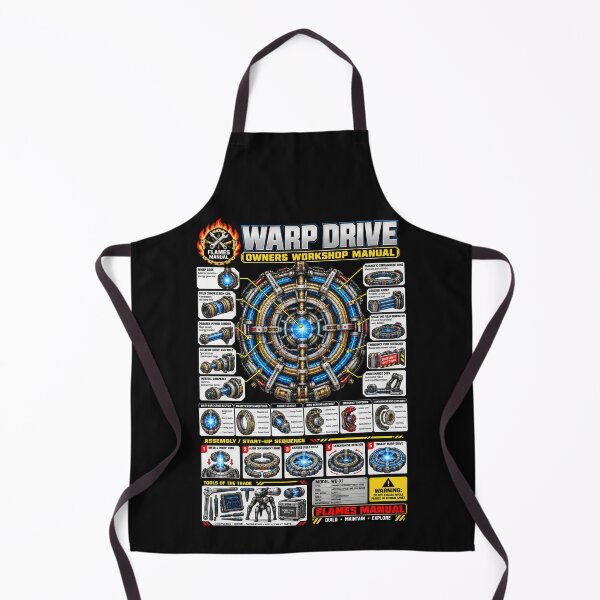 Item preview, FLAMES MANUAL - WARP DRIVE Manual – Futuristic Sci-Fi Technical Engineering Manual designed and sold by Genius Geek.