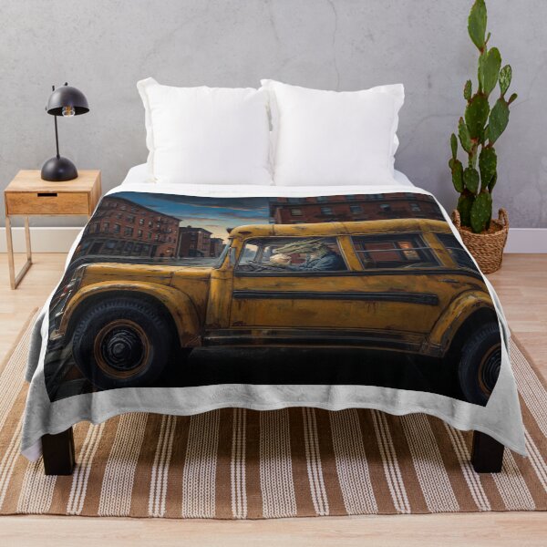 Item preview, Dragon Eating Cupcake Driving School Bus designed and sold by Home Decor Art.