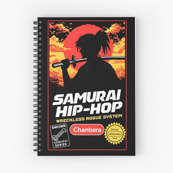Item preview, Samurai Hip-Hop Wreckless Rogue System - Retro Anime Samurai Art designed and sold by MikeMoreArt.