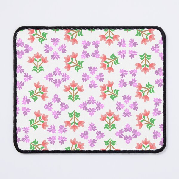 Item preview, Cute Spring Floral and Botanical Grid Pattern with Colorful Flowers and Leaves designed and sold by Ei-Ei.