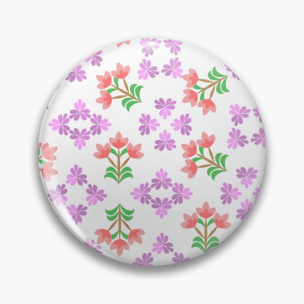 Item preview, Cute Spring Floral and Botanical Grid Pattern with Colorful Flowers and Leaves designed and sold by Ei-Ei.