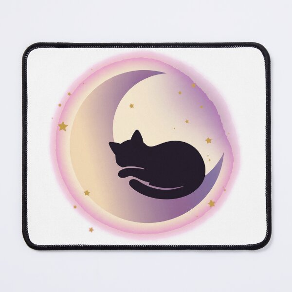 Item preview, Cozy Black Cat Moon — Aesthetic Gothic Halloween Design designed and sold by Sweet Blob Co.