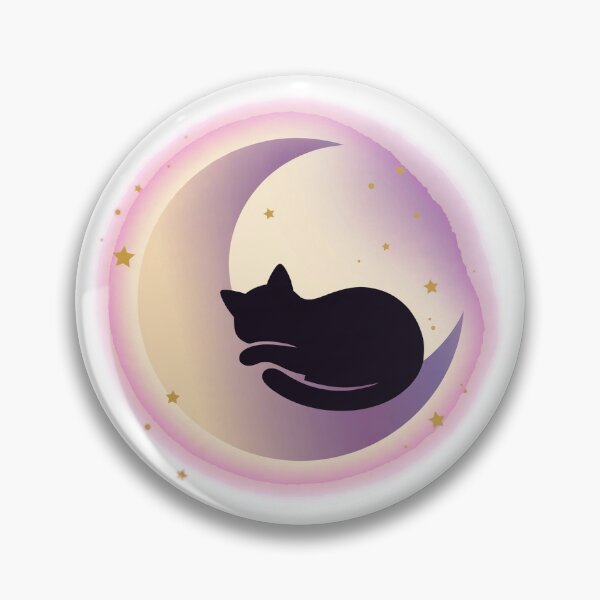 Item preview, Cozy Black Cat Moon — Aesthetic Gothic Halloween Design designed and sold by Sweet Blob Co.