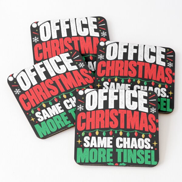Item preview, Office Christmas Same Chaos More Tinsel – Funny Christmas Work Design designed and sold by KeeganDykes.