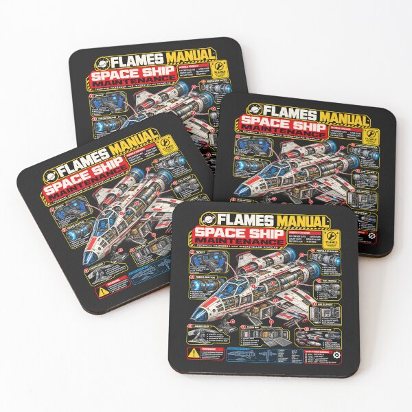 Item preview, FLAMES MANUAL -SPACE SHIP Maintenace Manual – Futuristic Sci-Fi Technical Engineering Manual designed and sold by Genius Geek.