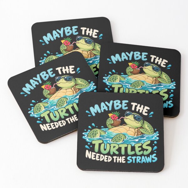 Item preview, Maybe the turtles needed the straws  designed and sold by HiPatti.
