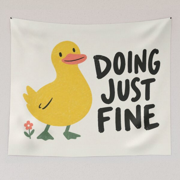 Item preview, Doing just fine with a yellow duck designed and sold by anytka.