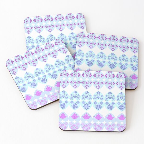 Item preview, Lavender Floral Ornament Collection in Heart-Shaped Frames, Decorative Botanical Pattern Set designed and sold by Ei-Ei.