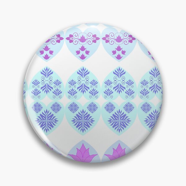 Item preview, Lavender Floral Ornament Collection in Heart-Shaped Frames, Decorative Botanical Pattern Set designed and sold by Ei-Ei.