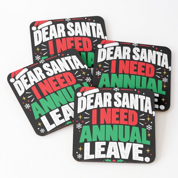Item preview, Dear Santa I Need Annual Leave – Funny Christmas Work Design designed and sold by KeeganDykes.