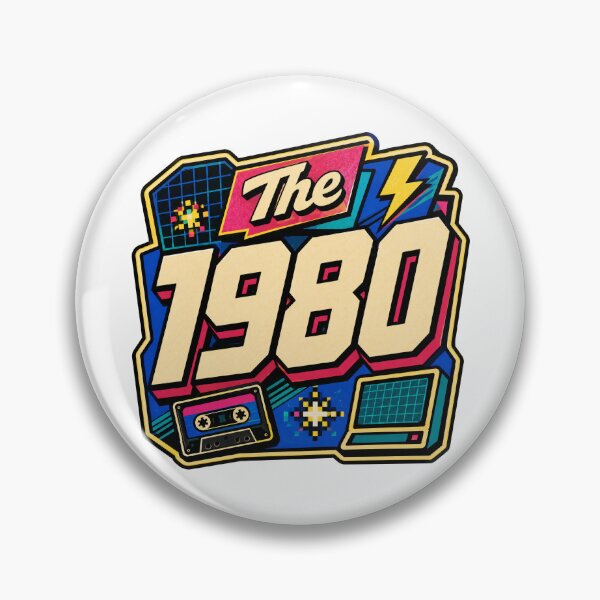 Item preview, The 1980 Retro Birthday designed and sold by RedCircleArt.