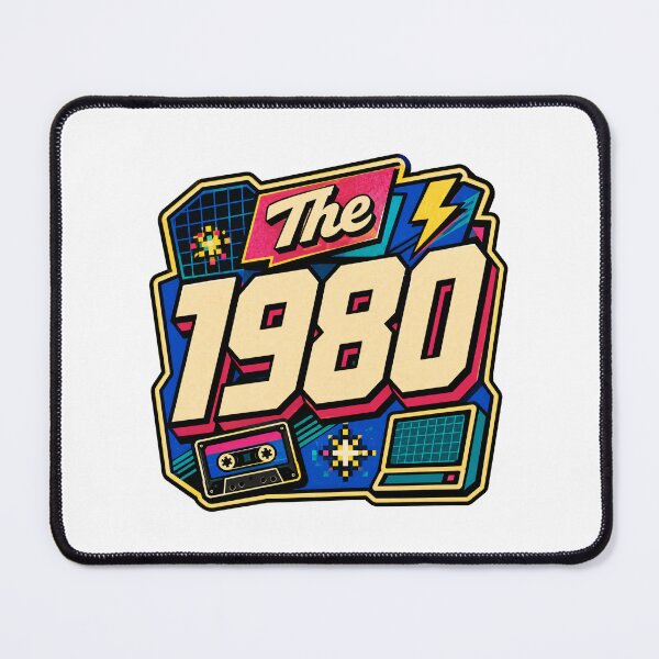 Item preview, The 1980 Retro Birthday designed and sold by RedCircleArt.