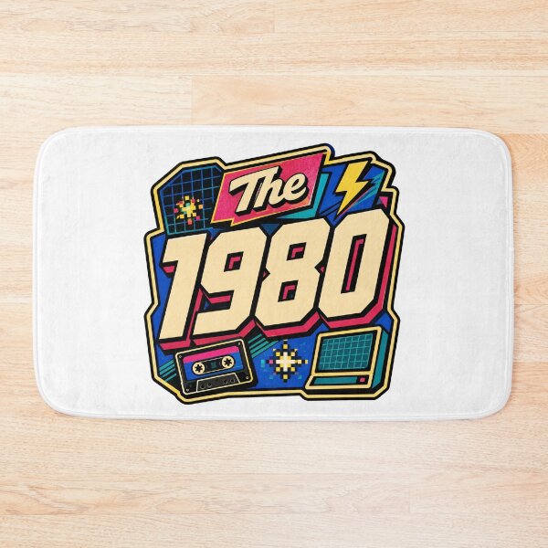 Item preview, The 1980 Retro Birthday designed and sold by RedCircleArt.