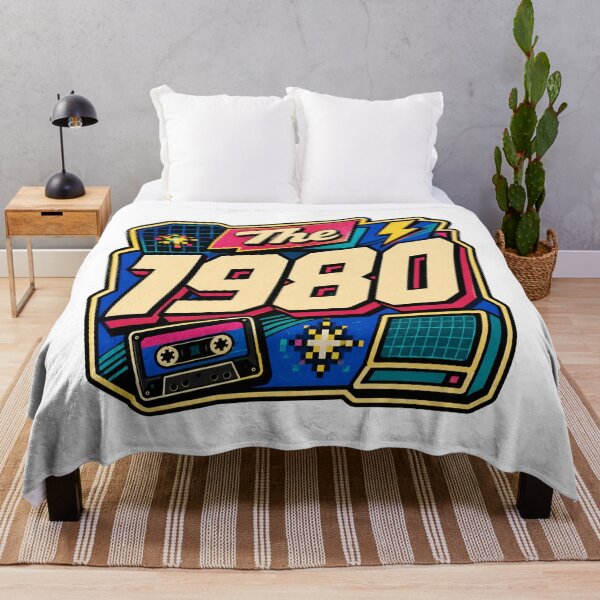 Item preview, The 1980 Retro Birthday designed and sold by RedCircleArt.