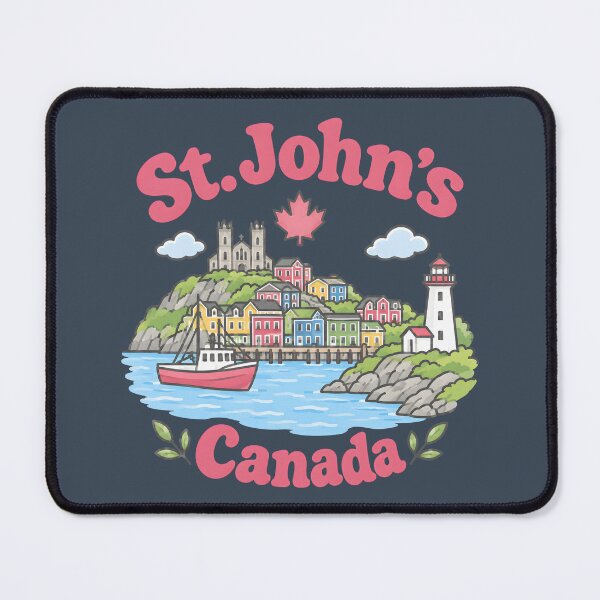 Item preview, St. John's Canada Cute Pink Kawaii City designed and sold by HowToCanadian.