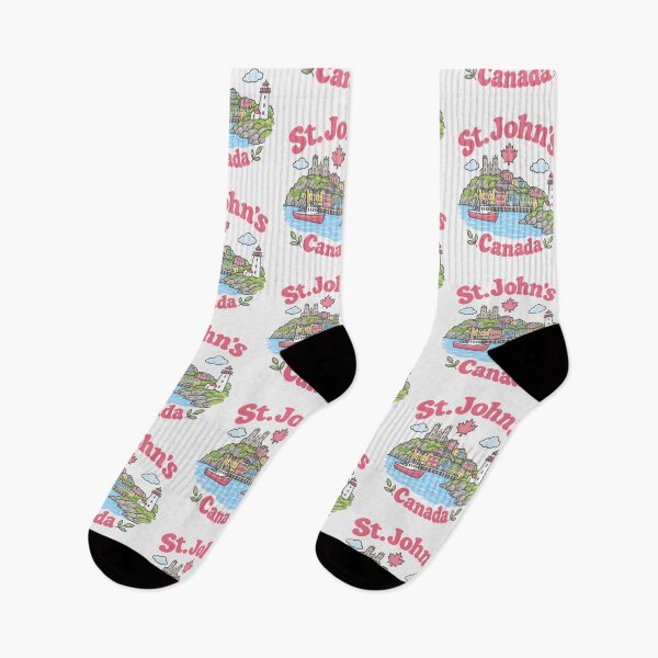 Item preview, St. John's Canada Cute Pink Kawaii City designed and sold by HowToCanadian.