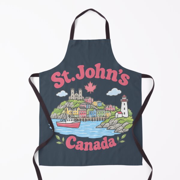 Item preview, St. John's Canada Cute Pink Kawaii City designed and sold by HowToCanadian.