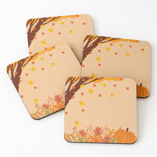 Item preview, Autumn Tree Falling Leaves Pumpkin Thanksgiving Frame designed and sold by SolutionsArt.