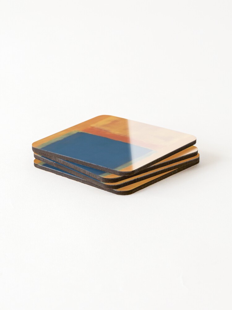 Thumbnail 4 of 5, Coasters (Set of 4), Mark Rothko abstract art - Mark Rothko paintings - Mark Rothko artwork - Mark Rothko artist - Mark Rothko modern art designed and sold by Rohyadalim.