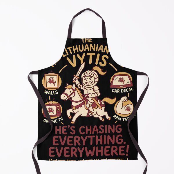 Item preview, Cute Lithuanian Vytis Knight Chasing Everything designed and sold by IsabellaRyland.