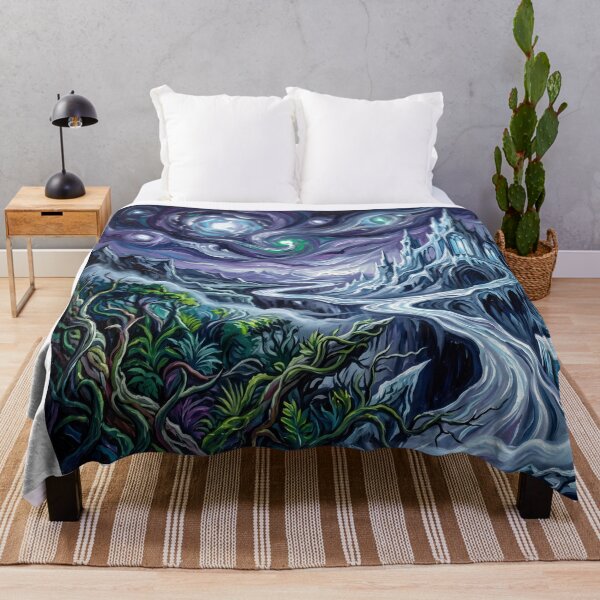 Artikelvorschau, Nevernever Starry Night Fantasy Landscape entworfen und verkauft von Bad-Decisions-Designs.