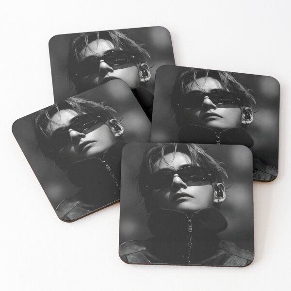 Item preview, Bts kpop band comeback concert taehyung black and white designed and sold by Arjun4282.