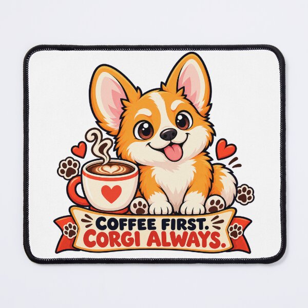Item preview, Corgi Coffee First, Corgi Always designed and sold by OLIVER-AGOUR.