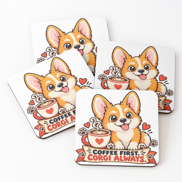 Item preview, Corgi Coffee First, Corgi Always designed and sold by OLIVER-AGOUR.