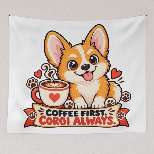 Item preview, Corgi Coffee First, Corgi Always designed and sold by OLIVER-AGOUR.