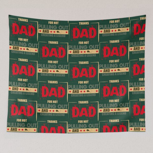 Item preview, Thanks Dad For Not Pulling Out And Creating A Legend, Idea Gift To Dad designed and sold by GrumpyGorillaz.