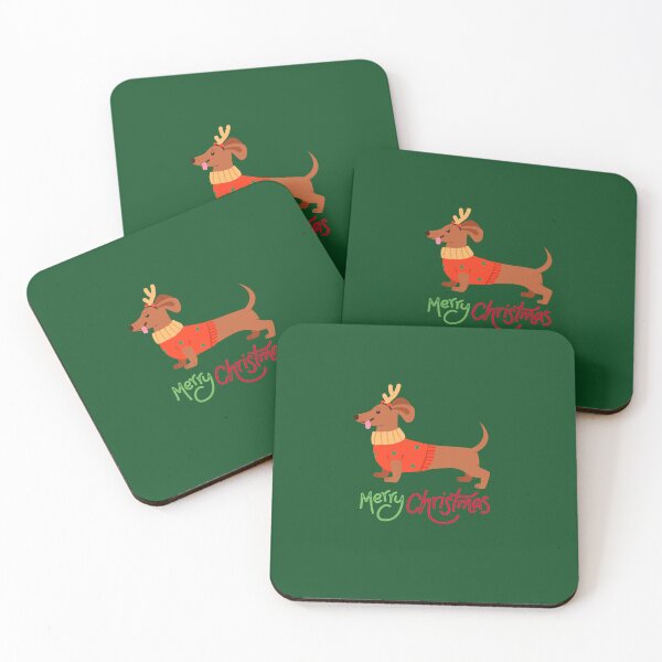Item preview, Dachshund Merry Christmas Cute Wiener Dog designed and sold by stormk10.