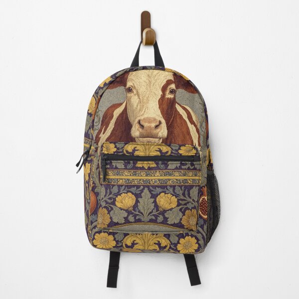 Item preview, Cow Fresco beautiful pattern ornate art after William Morris vintage design beautiful domesticated animal series designed and sold by Vintage Designs +.