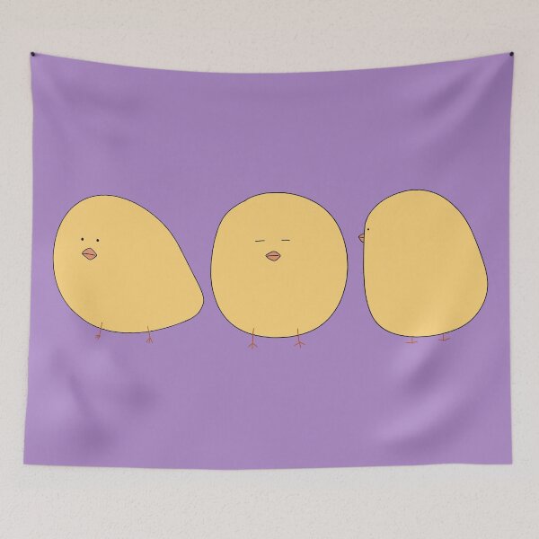 Item preview, Cute Yellow Chick Trio Cute Animal Illustration designed and sold by ubborn.