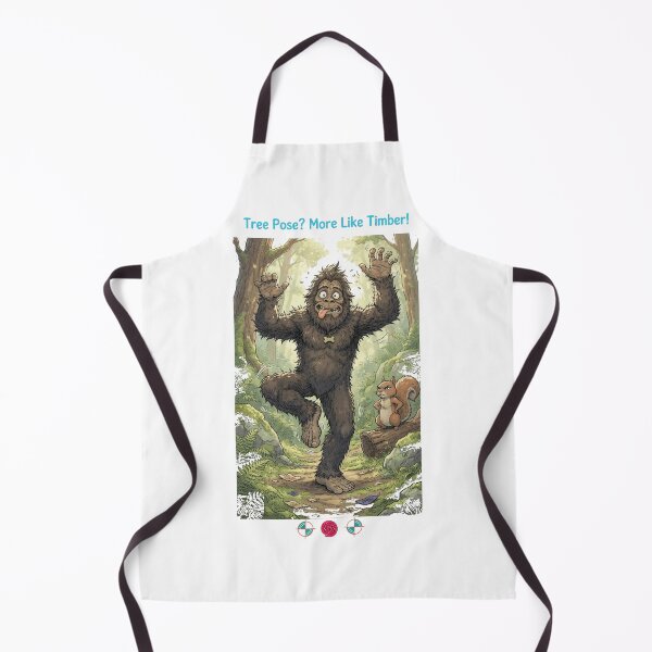 Item preview, Tree Pose? More Like Timber! – Funny Bigfoot Yoga Fail designed and sold by Whimsy Trail Co.
