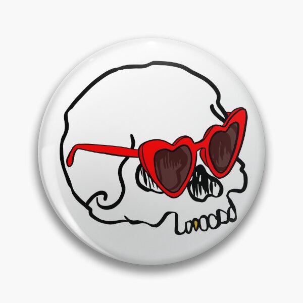 Item preview, Skull with heart Attitude designed and sold by Ziggy Outspoken.