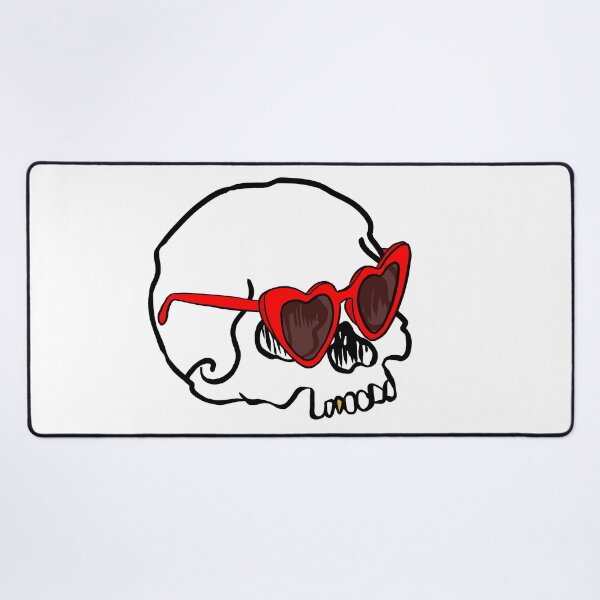 Item preview, Skull with heart Attitude designed and sold by Ziggy Outspoken.