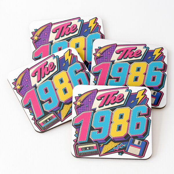 Item preview, The 1986 Neon Birthday designed and sold by RedCircleArt.