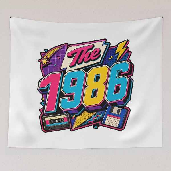 Item preview, The 1986 Neon Birthday designed and sold by RedCircleArt.