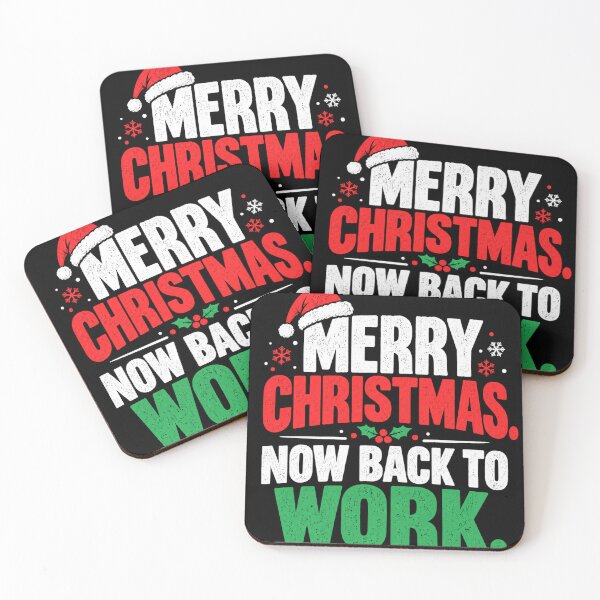 Item preview, Merry Christmas Now Back to Work – Funny Christmas Work Design designed and sold by KeeganDykes.